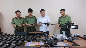 Công an Hà Tĩnh triệt phá đường dây mua bán vũ khí quân dụng liên tỉnh quy mô lớn