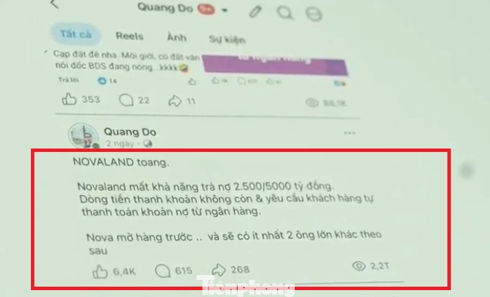 Công an làm việc người đăng tin doanh nghiệp địa ốc phá sản để 'câu like', 'câu view' Công an làm việc người đăng tin doanh nghiệp địa ốc phá sản để 'câu like', 'câu view'