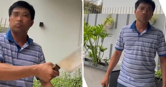 Công an làm việc với chủ nhà cầm dao đe dọa thợ khóa ở TP.HCM
