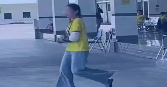 Công an làm việc với người đăng video "bó bột một tay thi sát hạch lái xe"