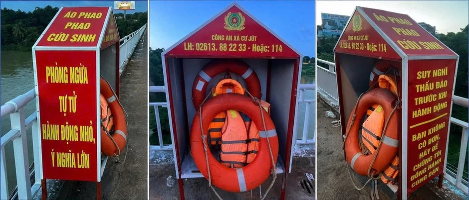 Công an lắp trạm cứu hộ ngăn người tự tử ở cầu Sêrêpôk Công an lắp trạm cứu hộ ngăn người tự tử ở cầu Sêrêpôk