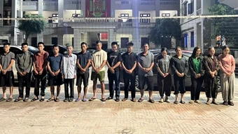 Công an Nghệ An triệt phá sới bạc trong rừng