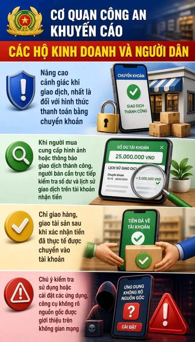 Công an sẽ điều tra nếu phát hiện các giao dịch chuyển khoản như sau