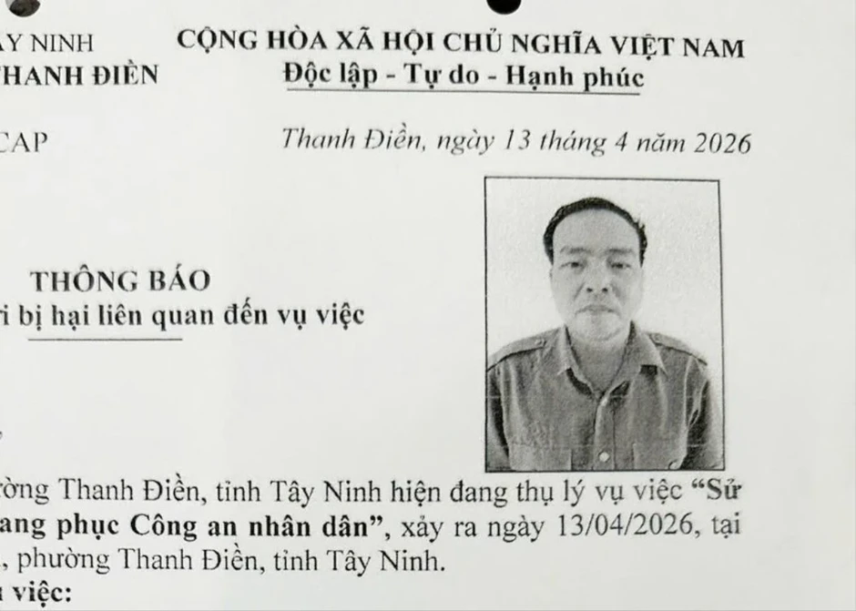 Công an Tây Ninh tìm bị hại vụ giả danh đại tá công an
