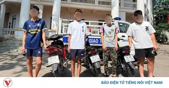 Công an Thanh Hoá xử lý nhóm lạng lách, đánh võng trên quốc lộ