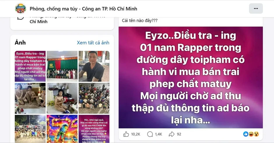 Công an TP Hồ Chí Minh tiết lộ lý do fanpage chống ma túy 'hot rần rần'