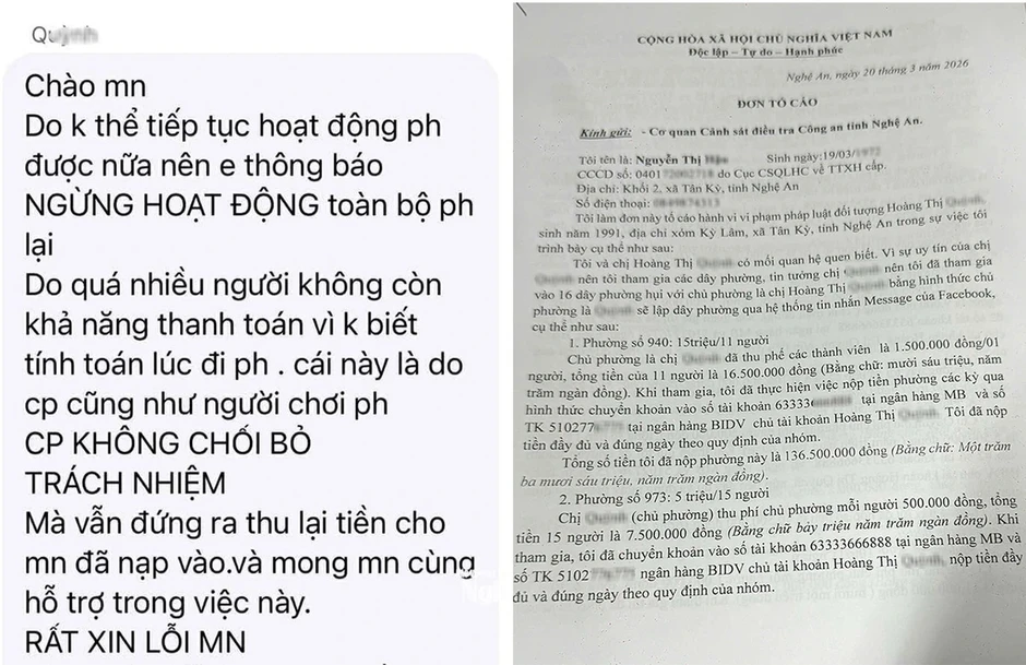 Công an vào cuộc vụ vỡ hụi ở Nghệ An