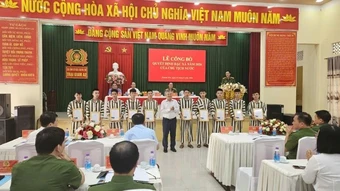 Công bố quyết định đặc xá năm 2026 tại Trại giam A2, Khánh Hòa