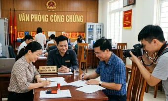 Công chứng viên không chụp ảnh cùng khách hàng sẽ bị phạt 7-10 triệu đồng