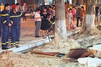 Đà Nẵng: Công nhân đang làm việc bị bức tường quán cà phê đè tử vong