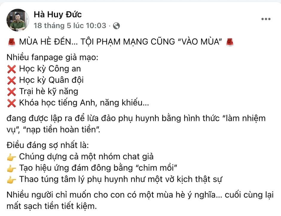 Dẫn dụ phụ huynh tham gia các “nhiệm vụ nhận thưởng” và chiếm đoạt tài sản Dẫn dụ phụ huynh tham gia các “nhiệm vụ nhận thưởng” và chiếm đoạt tài sản