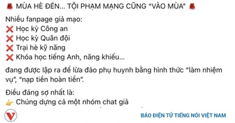 Dẫn dụ phụ huynh tham gia các “nhiệm vụ nhận thưởng” và chiếm đoạt tài sản