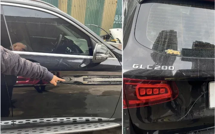 Đề nghị truy tố người phá hoại xe Mercedes GLC200 ở Hà Nội