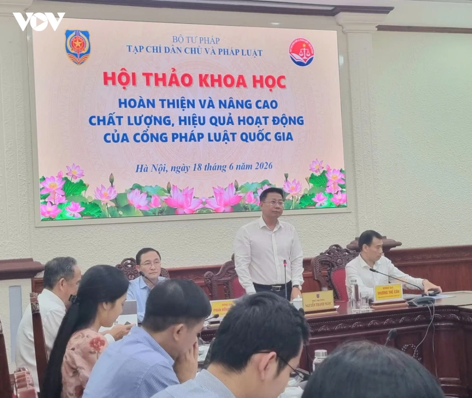 Đề xuất các giải pháp nâng cao chất lượng Cổng Pháp luật quốc gia