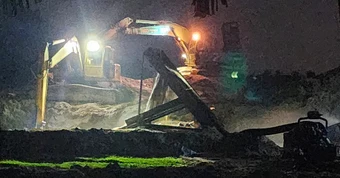Điều tra dấu hiệu vi phạm tại mỏ cát bị tố bơm rửa xuyên đêm