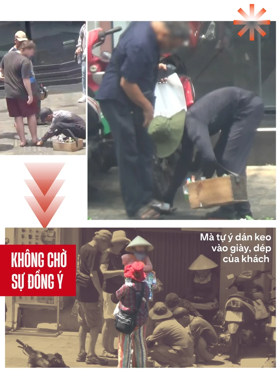 Điều tra: Vạch trần chiêu trò ‘làm tiền’ của nhóm đánh giày - Kỳ 2: Tạo 'ma trận' vây du khách Điều tra: Vạch trần chiêu trò ‘làm tiền’ của nhóm đánh giày - Kỳ 2: Tạo 'ma trận' vây du khách