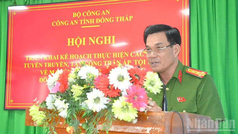Đồng Tháp: Cao điểm tấn công trấn áp tội phạm ma túy tuyến biên giới Đồng Tháp: Cao điểm tấn công trấn áp tội phạm ma túy tuyến biên giới