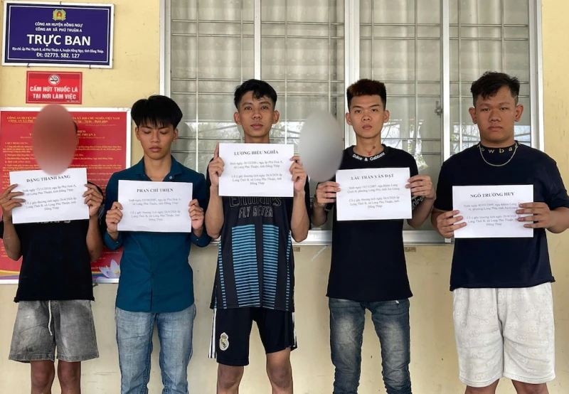 Đồng Tháp: Truy bắt nhanh nhóm 5 thanh thiếu niên cầm hung khí chém người Đồng Tháp: Truy bắt nhanh nhóm 5 thanh thiếu niên cầm hung khí chém người