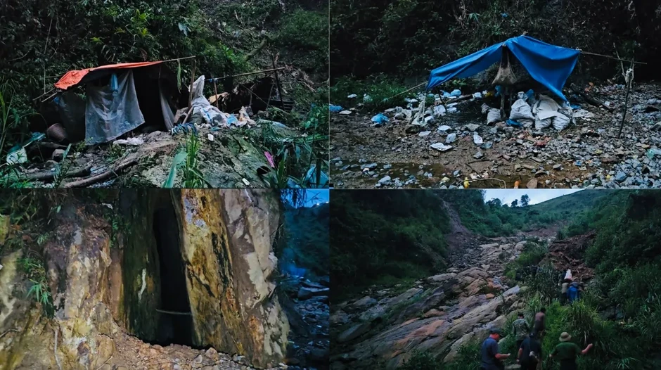 Dựng lán trong rừng sâu để mua bán, sử dụng ma túy tập thể Dựng lán trong rừng sâu để mua bán, sử dụng ma túy tập thể