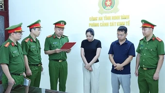Dùng quân xanh trong hoạt động bán đấu giá đất, quản lý công ty bị khởi tố