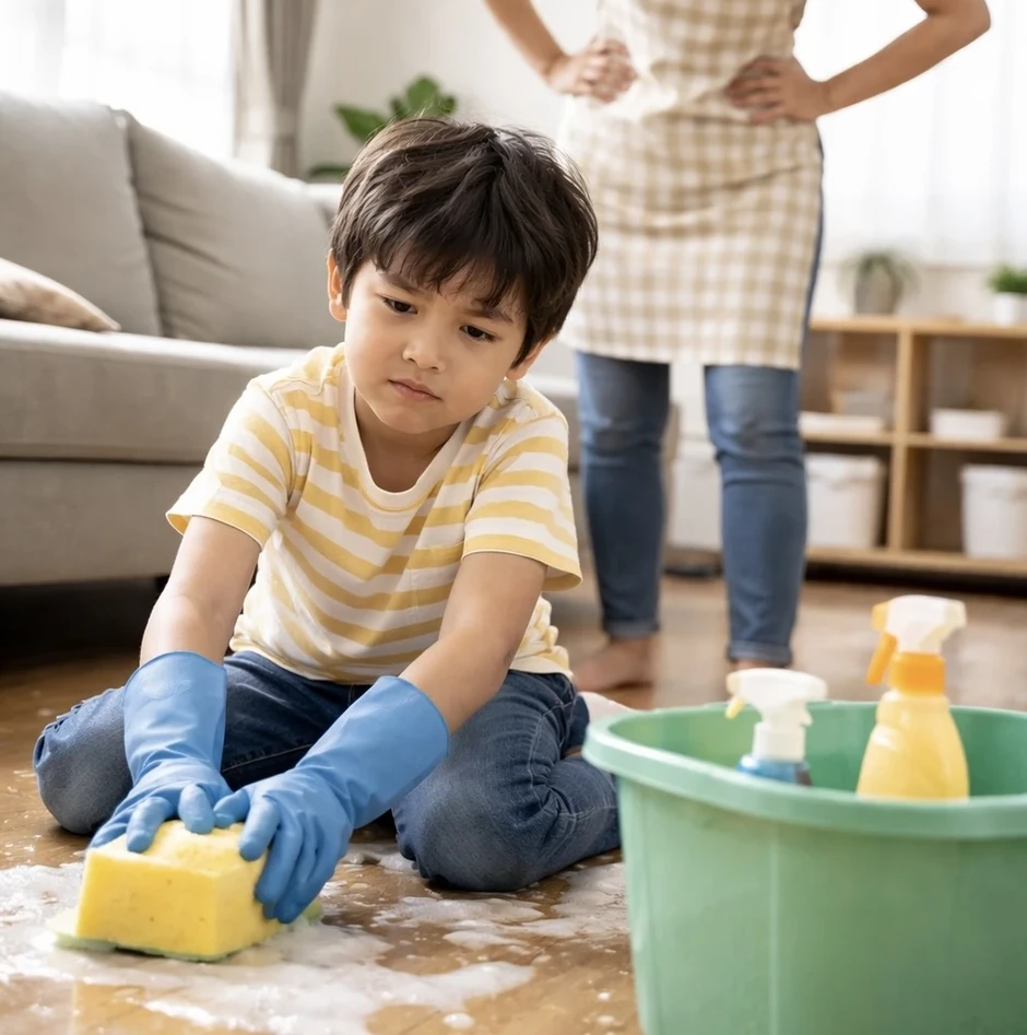Ép trẻ làm việc nhà quá sức có thể bị phạt đến 30 triệu đồng Ép trẻ làm việc nhà quá sức có thể bị phạt đến 30 triệu đồng