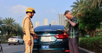 Hà Nội xử lý nghiêm xe tập lái vi phạm giao thông