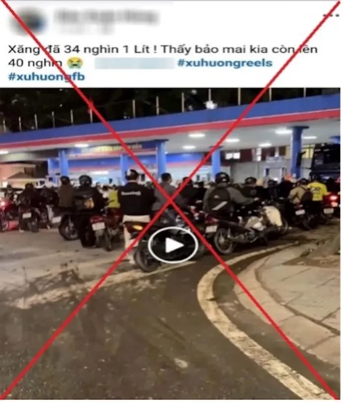 Hà Nội: Xử phạt người đăng thông tin sai sự thật về tăng giá xăng