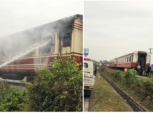 Hải Phòng: Điều tra nguyên nhân cháy 2 toa tàu khách Hải Phòng: Điều tra nguyên nhân cháy 2 toa tàu khách
