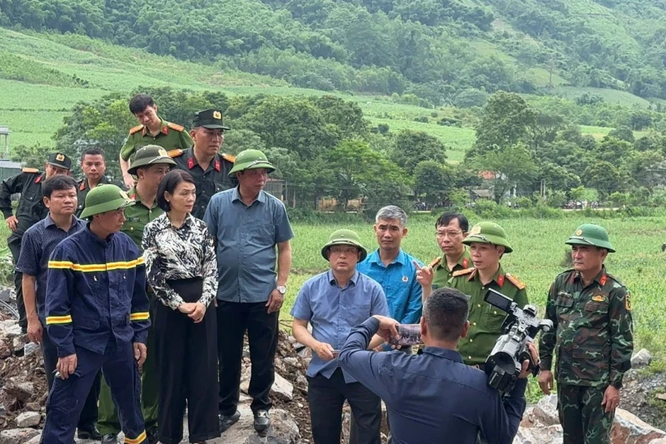 Hiện trường vụ sạt lở đá làm 3 người tử vong ở Thanh Hóa