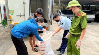 Hưng Yên phát hiện gần 500kg lòng lợn đang phân hủy trên đường đi tiêu thụ