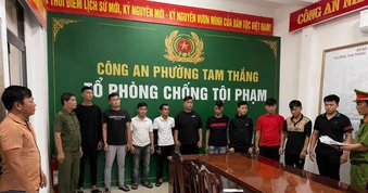 Khởi tố 13 thanh thiếu niên gây rối trật tự ở phường Tam Thắng