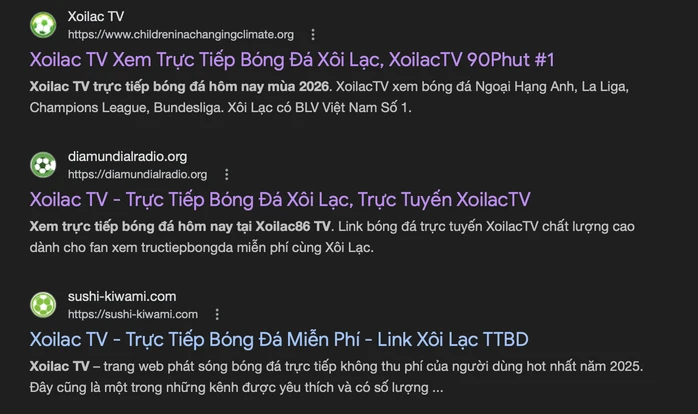 Khởi tố 2 "ông trùm" liên quan đến hệ thống "Xôi Lạc TV" Khởi tố 2 "ông trùm" liên quan đến hệ thống "Xôi Lạc TV"
