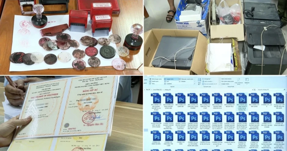 Khởi tố 3 người làm giả tài liệu của hơn 100 cơ quan, tổ chức Khởi tố 3 người làm giả tài liệu của hơn 100 cơ quan, tổ chức