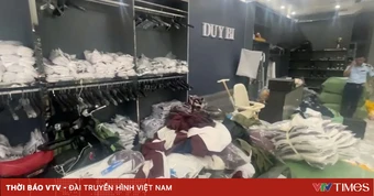 Khởi tố cặp đôi sản xuất, bán quần áo giả nhãn hiệu nổi tiếng trên TikTok