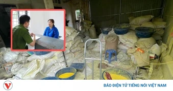 Khởi tố chủ cơ sở sản xuất tinh bột nghệ giả quy mô lớn ở Phú Thọ