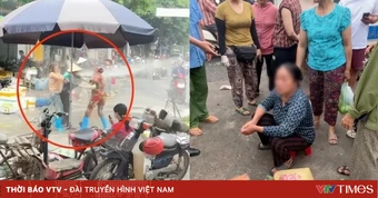 Khởi tố người phụ nữ dùng vòi xịt áp lực cao gây thương tích sau cãi vã chuyện buôn bán
