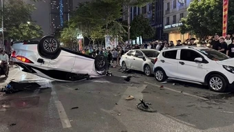 Khởi tố tài xế Vũ Quang Chiến gây tai nạn liên hoàn 5 phương tiện chờ đèn đỏ tại Hà Nội