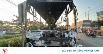Khởi tố tài xế vụ xe khách bốc cháy làm 7 người tử vong ở Đồng Nai