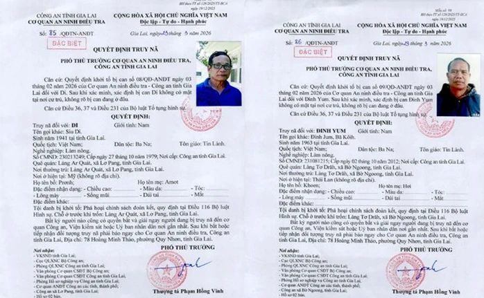 Khởi tố, truy nã 2 bị can trong vụ phá hoại chính sách đoàn kết tại Gia Lai