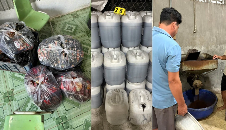 Làm giả 10 tấn bột cà phê bằng bắp, đậu nành rang trộn với phụ gia Làm giả 10 tấn bột cà phê bằng bắp, đậu nành rang trộn với phụ gia