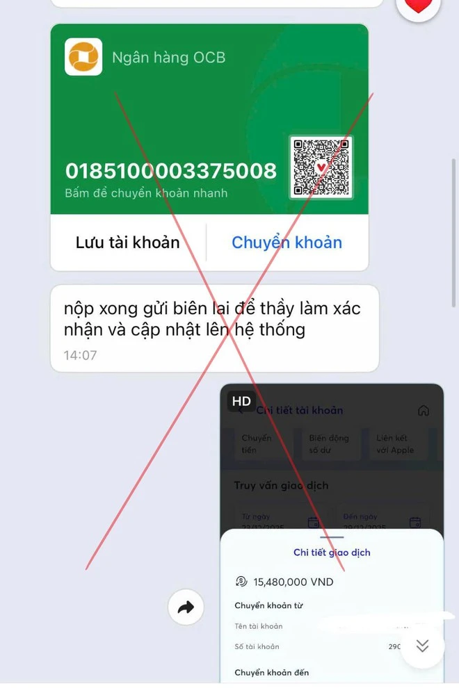 Lật tẩy chiêu lừa đảo "gia hạn học phí" của cán bộ trường tên "PHAN VAN NGUYEN" Lật tẩy chiêu lừa đảo "gia hạn học phí" của cán bộ trường tên "PHAN VAN NGUYEN"