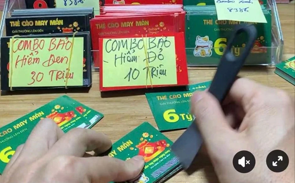 Mất hơn 1 tỷ do tin trúng thưởng cào vé số trực tuyến Mất hơn 1 tỷ do tin trúng thưởng cào vé số trực tuyến