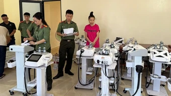 Nghệ An triệt phá đường dây khám, điều trị xương khớp núp bóng cơ sở spa, làm đẹp