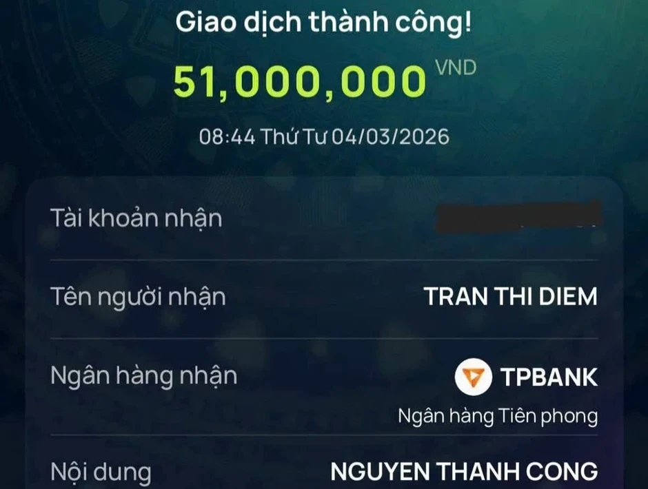 Người đàn ông ở Khánh Hòa trả lại 51 triệu đồng được chuyển nhầm Người đàn ông ở Khánh Hòa trả lại 51 triệu đồng được chuyển nhầm