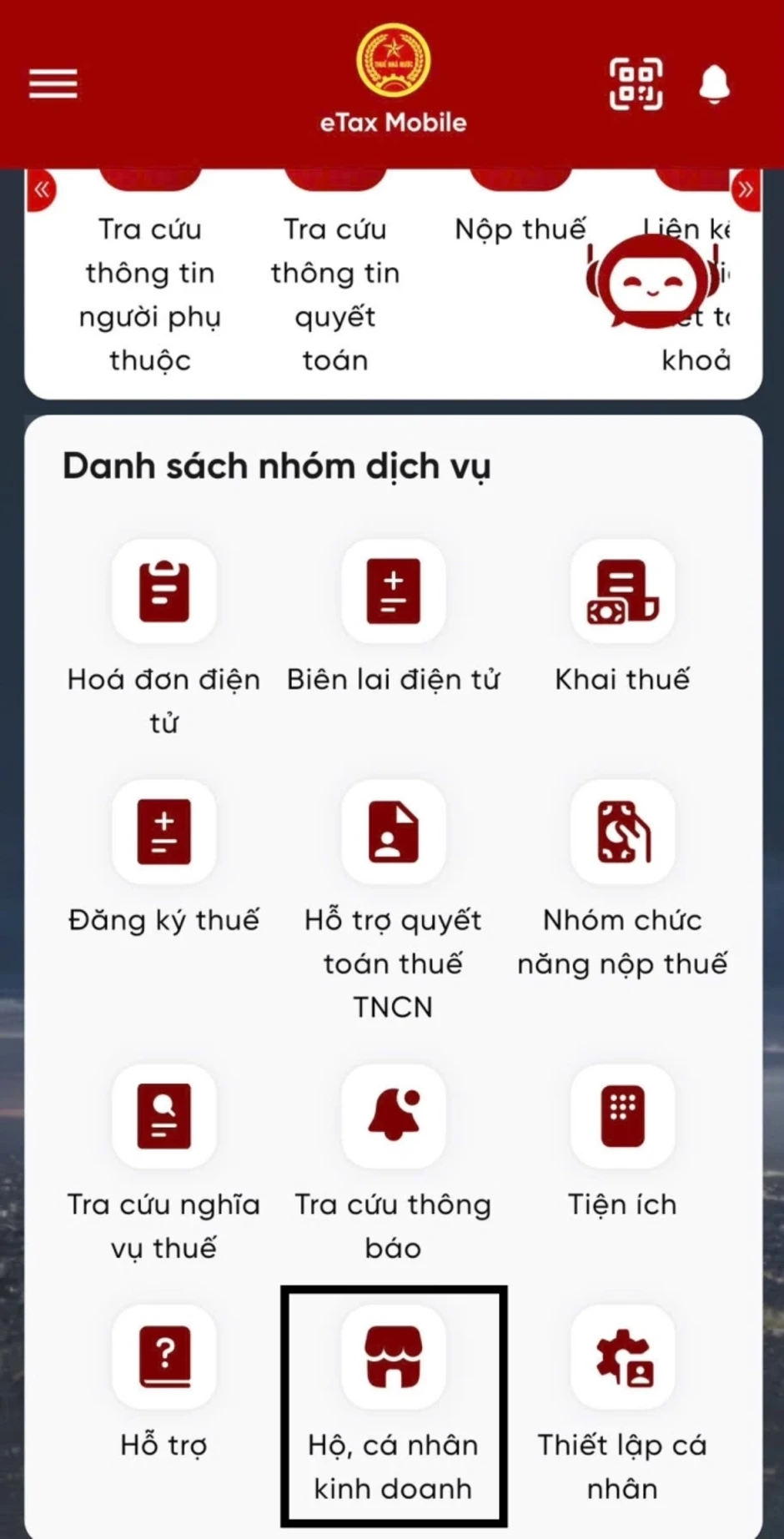 Người kinh doanh phải thông báo số tài khoản ngân hàng qua app eTax trước 21/4?