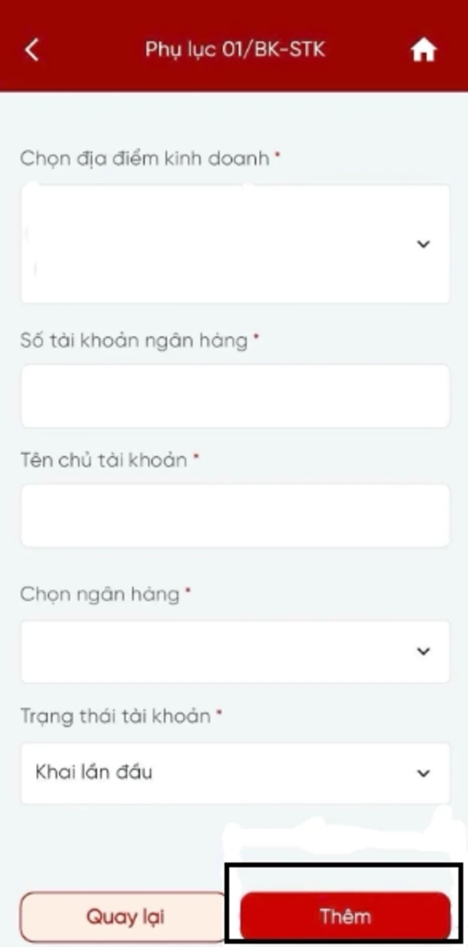 Người kinh doanh phải thông báo số tài khoản ngân hàng qua app eTax trước 21/4?