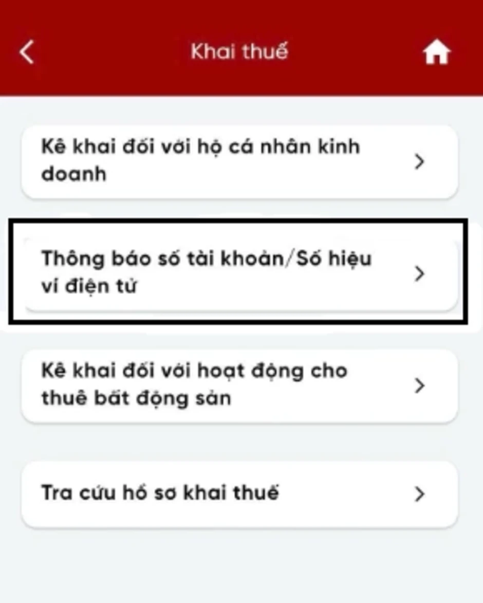 Người kinh doanh phải thông báo số tài khoản ngân hàng qua app eTax trước 21/4?