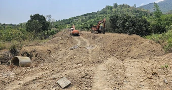 Nhà thầu tự ý đào phá đất của dân ở dự án dẫn nước hồ Sông Chò 1 nói gì?