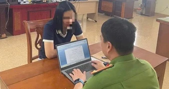 Nhận được cuộc gọi từ số điện thoại 02038895935, người phụ nữ lập tức trình báo công an