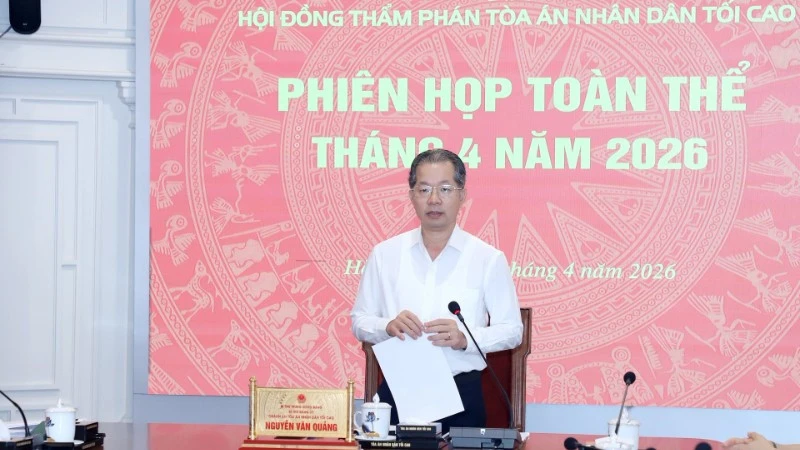 Nhất trí thông qua nhiều dự thảo quan trọng phục vụ công tác xét xử Nhất trí thông qua nhiều dự thảo quan trọng phục vụ công tác xét xử